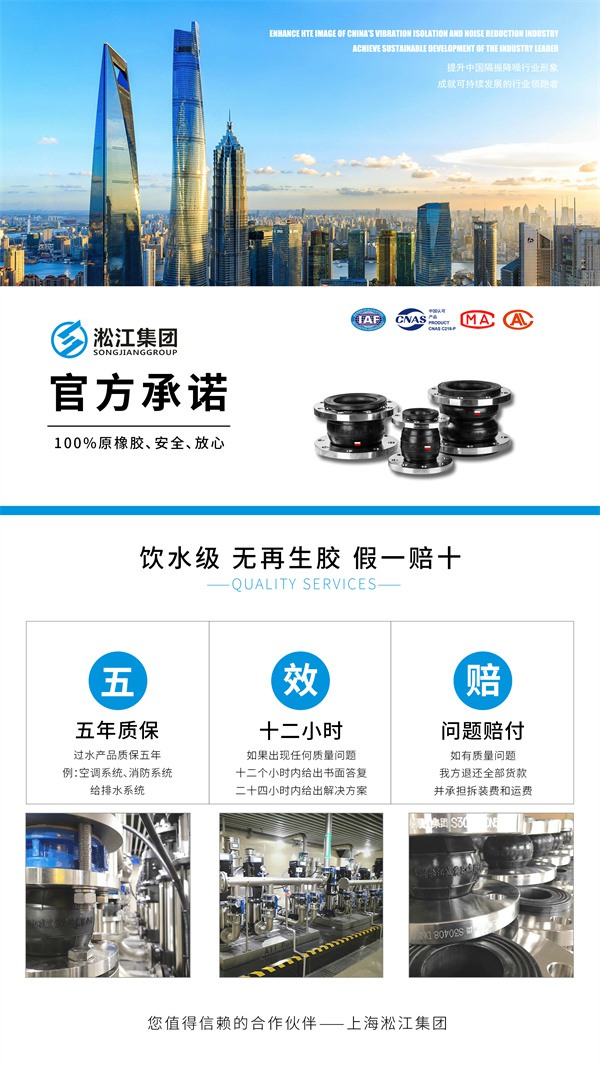 DW型 饮用水橡胶软接头