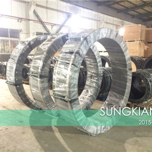 六横海水淡化项目翻边橡胶管接头发货照片