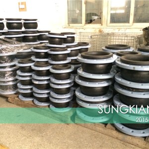 长沙地铁项目单球橡胶管接头发货照片