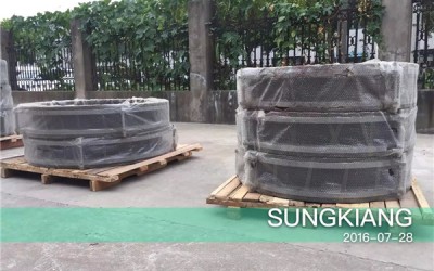 出口澳大利亚的上海橡胶软接头生产完毕 准备发货