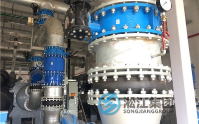 【长沙*金中心项目】大批量采用淞江钢丝橡胶软接头