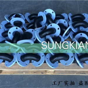 安徽金禾实业项目用90度弯头橡胶挠性接头发货照片