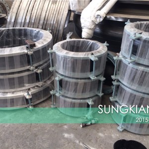 电厂脱硫橡胶挠性接头生产发货现场