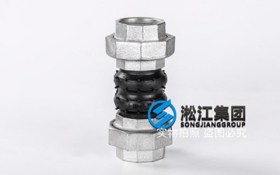 长沙自来水公司使用DN50丝扣橡胶接头